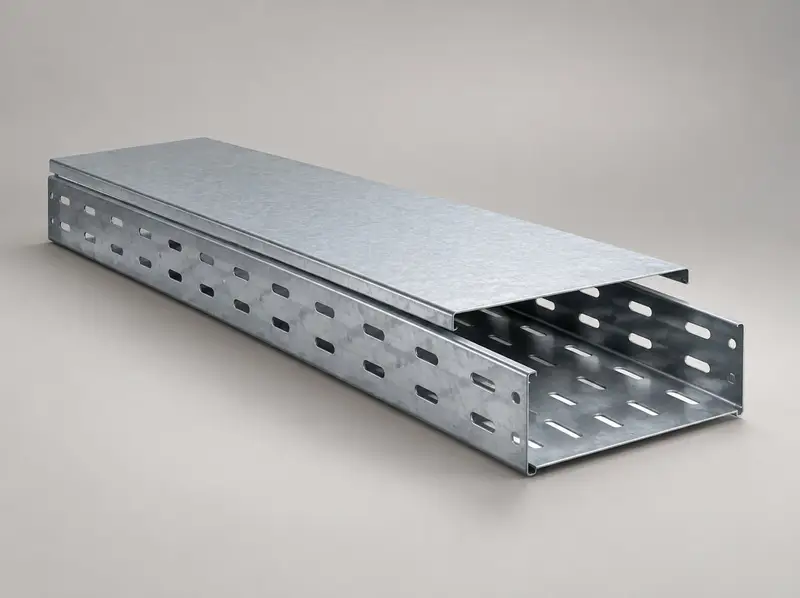 Perforated tray with cover