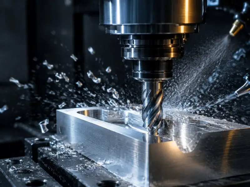 CNC machining an aluminium part
